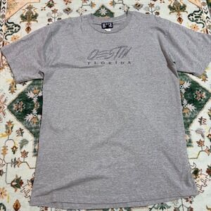 BASE CAMP FLORIDA Graphic T Shirt XL Gray Short Sleeve Men's Tee